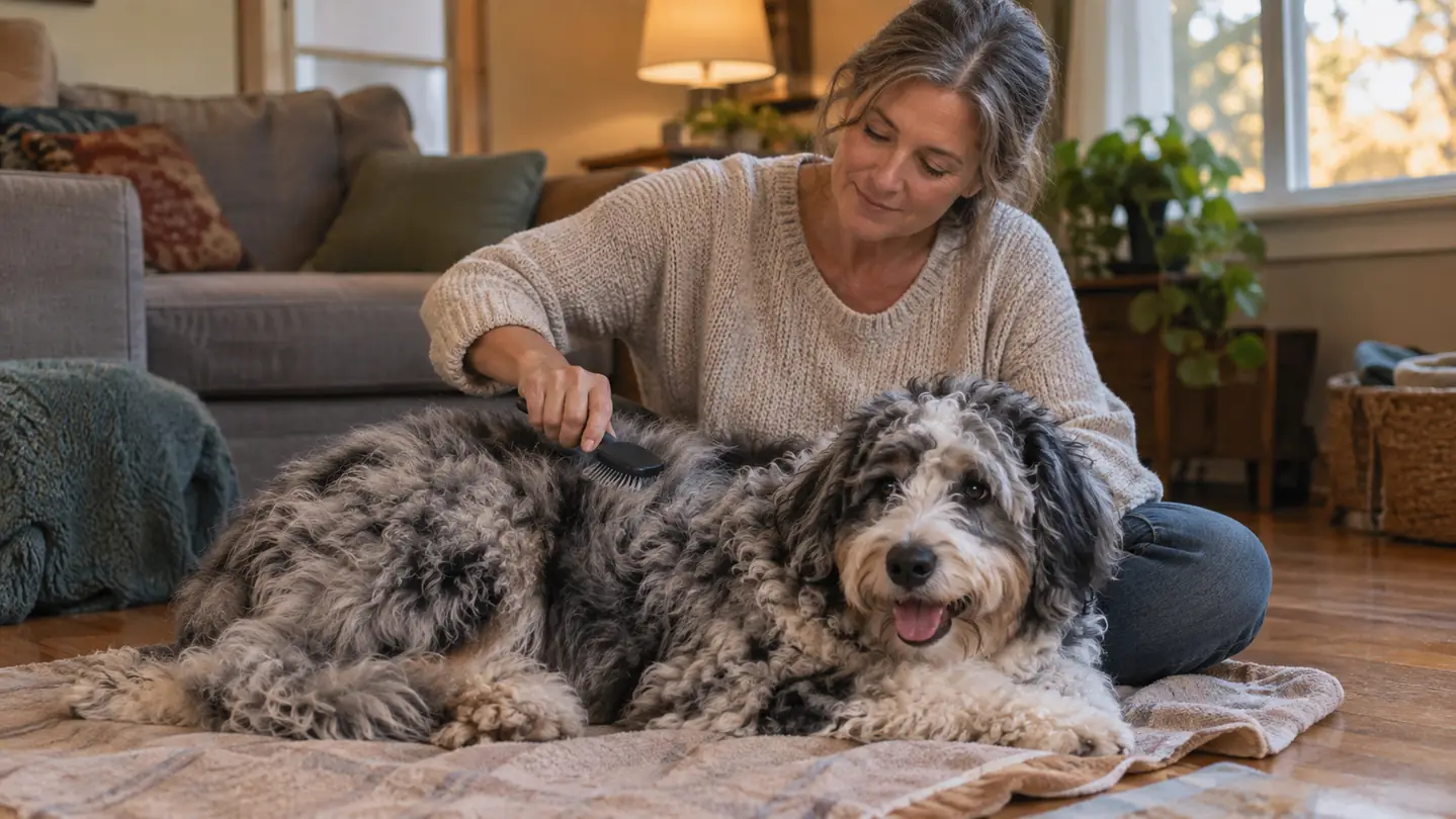 Chris Christensen Big G Slicker Brush Review: Months of Daily Use on an Aussiedoodle